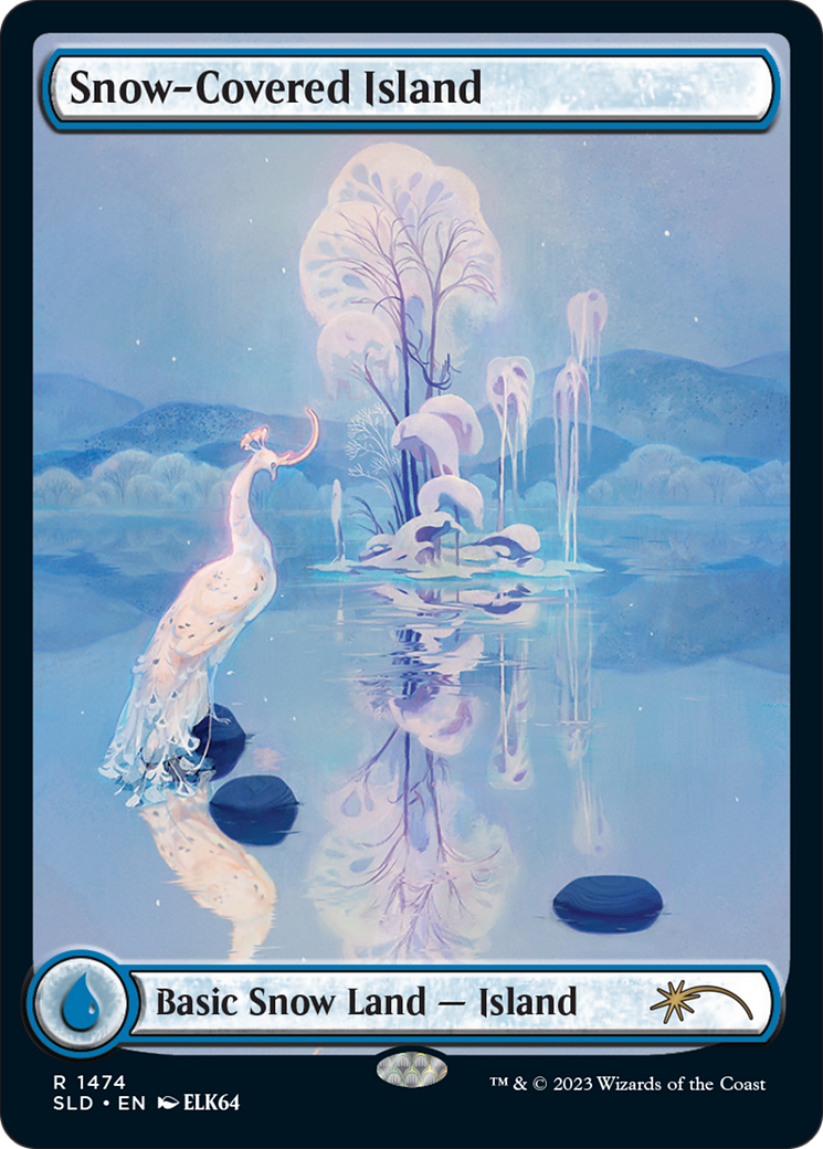 Snow-Covered Island (1474) [Secret Lair Drop Series] | Card Merchant Takapuna