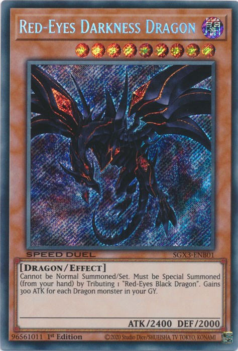 Red-Eyes Darkness Dragon [SGX3-ENB01] Secret Rare | Card Merchant Takapuna