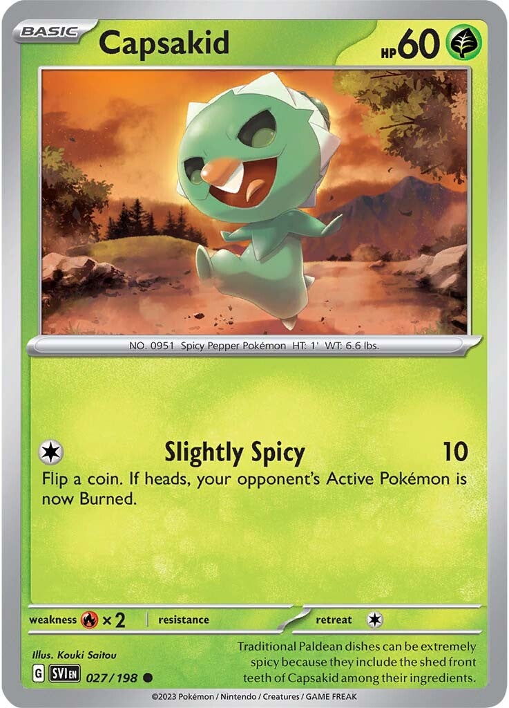 Capsakid (027/198) [Scarlet & Violet: Base Set] | Card Merchant Takapuna