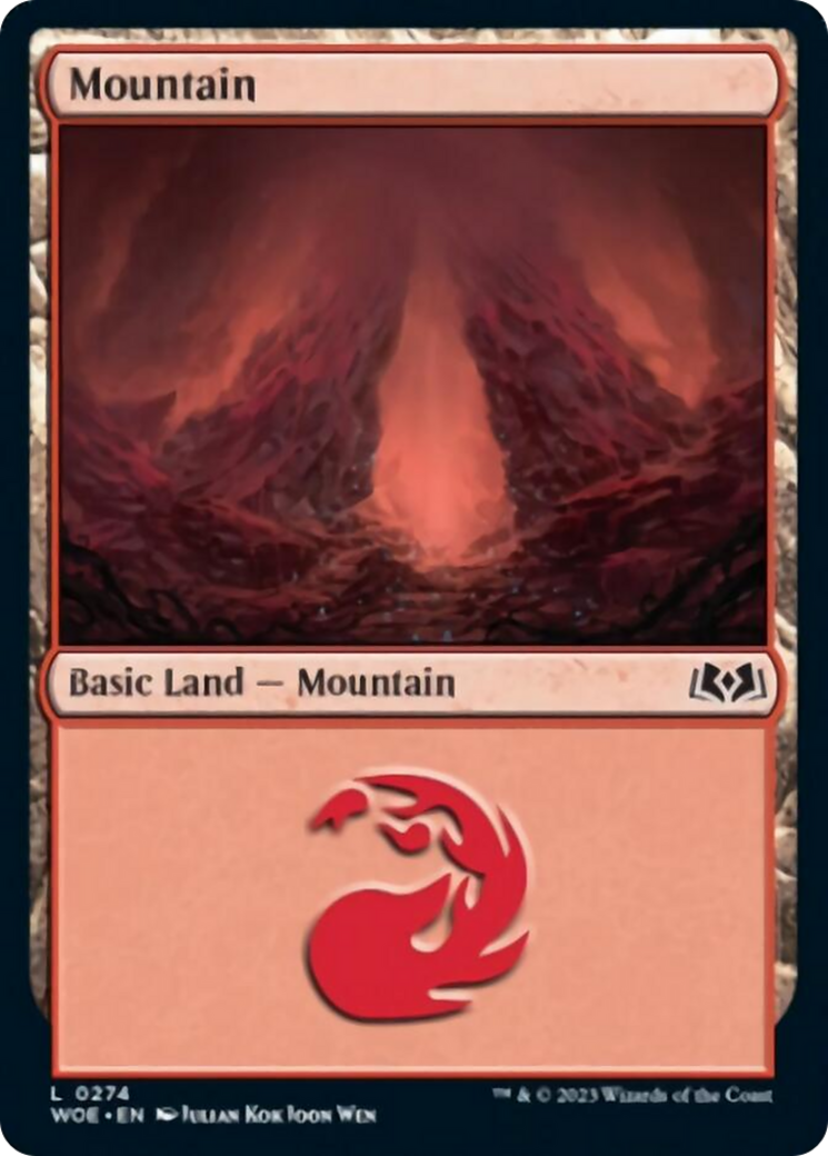 Mountain (0274) [Wilds of Eldraine] | Card Merchant Takapuna