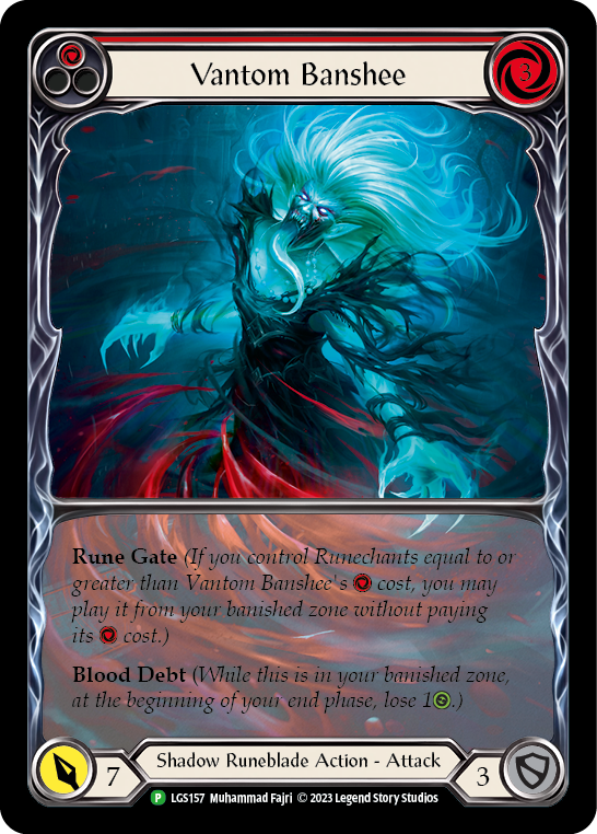 Vantom Banshee (Red) (Extended Art) [LGS157] (Promo)  Rainbow Foil | Card Merchant Takapuna