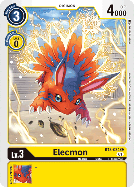 Elecmon [BT8-034] [New Awakening] | Card Merchant Takapuna