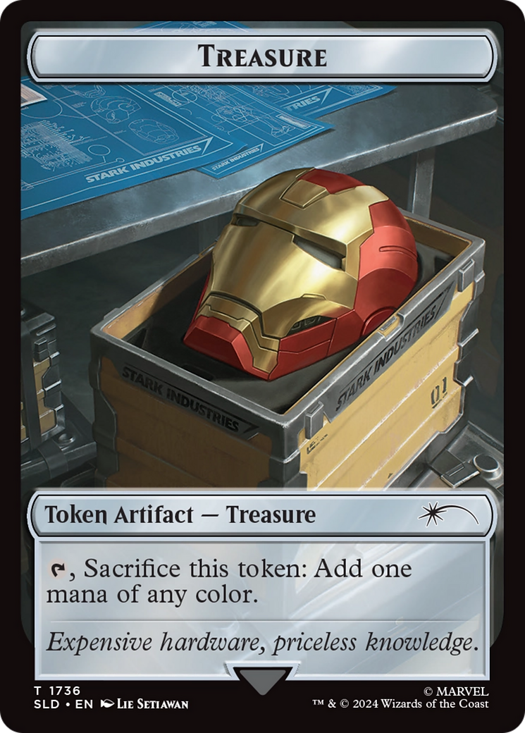 Treasure Token (1736) (Rainbow Foil) [Secret Lair Drop Series] | Card Merchant Takapuna