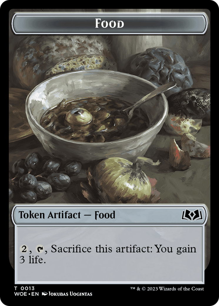 Mouse // Food (0013) Double-Sided Token [Wilds of Eldraine Tokens] | Card Merchant Takapuna