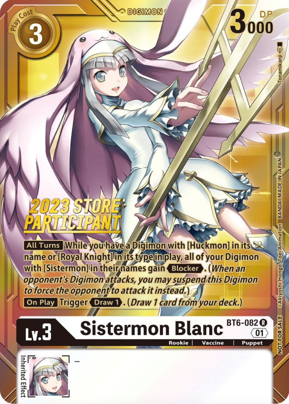 Sistermon Blanc [BT6-082] (2023 Store Participant) [Double Diamond Promos] | Card Merchant Takapuna