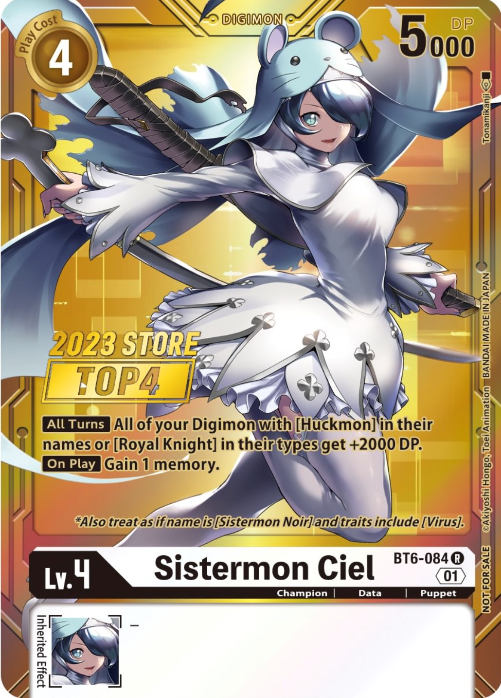 Sistermon Ciel [BT6-084] (2023 Store Top 4) [Double Diamond Promos] | Card Merchant Takapuna