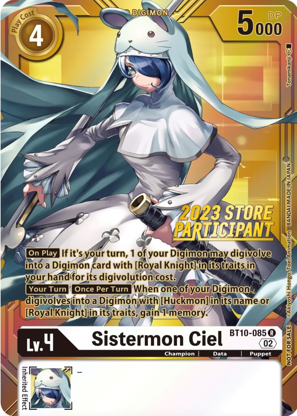 Sistermon Ciel [BT10-085] (2023 Store Participant) [Xros Encounter Promos] | Card Merchant Takapuna