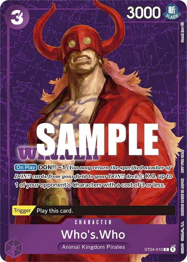 Who's.Who (Tournament Pack Vol. 3) [Winner] [One Piece Promotion Cards] | Card Merchant Takapuna