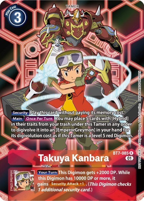 Takuya Kanbara [BT7-085] (D-Scanner Alternate Art) [Next Adventure Promos] | Card Merchant Takapuna