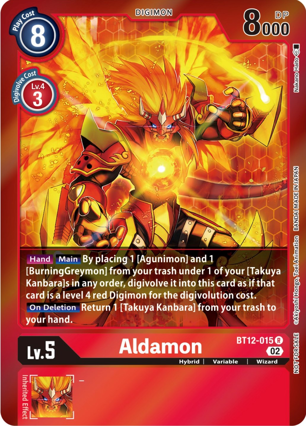 Aldamon [BT12-015] (Tamer Party -Special-) [Across Time Promos] | Card Merchant Takapuna