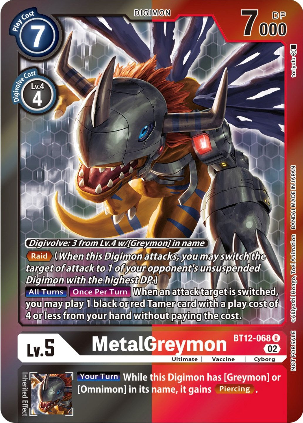 MetalGreymon [BT12-068] (Tamer Party -Special-) [Across Time Promos] | Card Merchant Takapuna