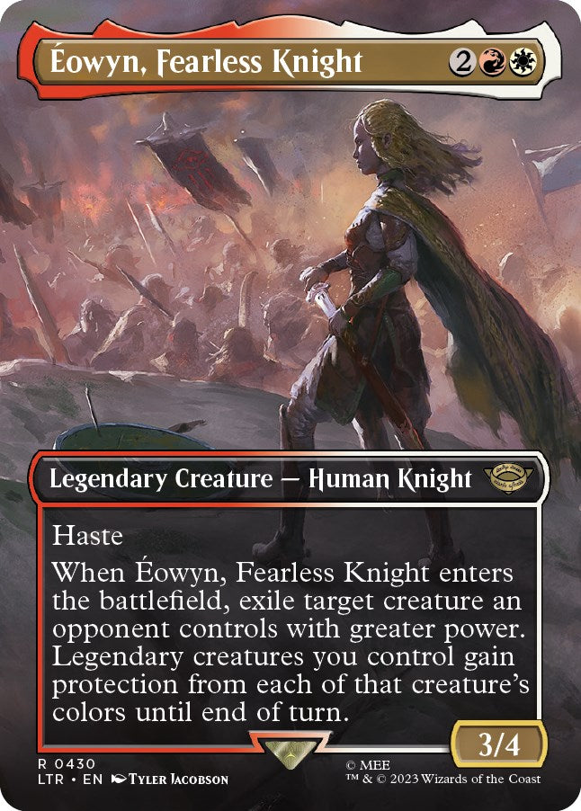 Eowyn, Fearless Knight (Borderless Alternate Art) [The Lord of the Rings: Tales of Middle-Earth] | Card Merchant Takapuna