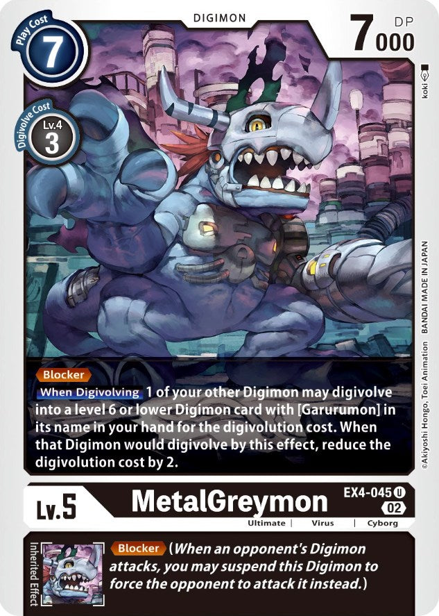 MetalGreymon [EX4-045] [Alternative Being Booster] | Card Merchant Takapuna