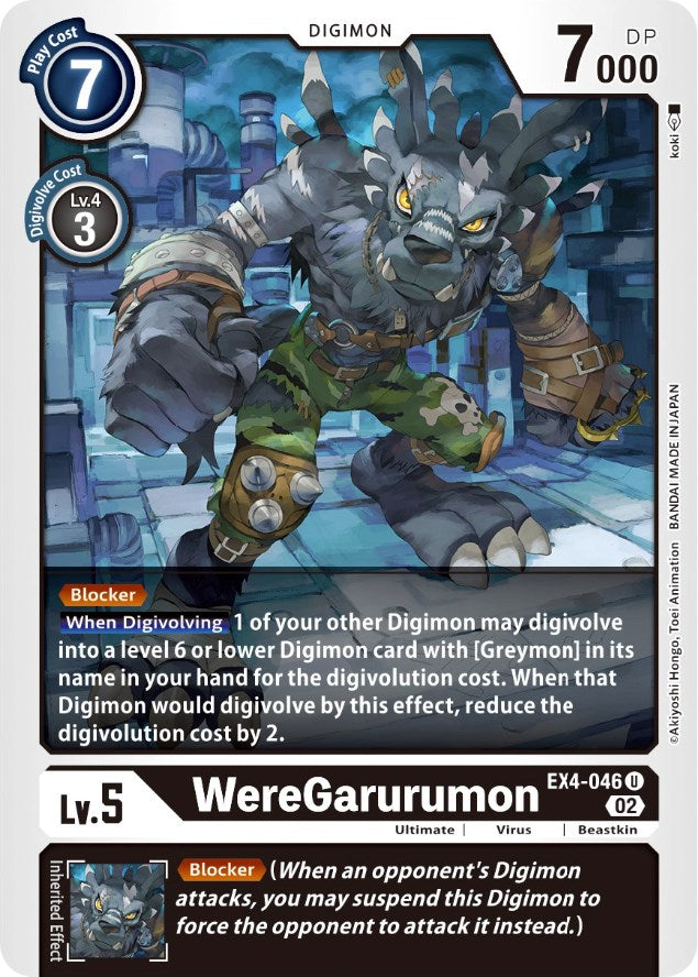 WereGarurumon [EX4-046] [Alternative Being Booster] | Card Merchant Takapuna