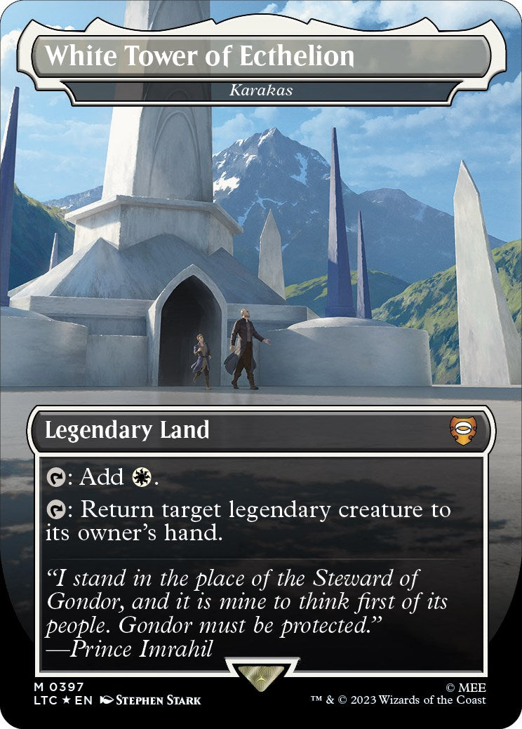 White Tower of Ecthelion - Karakas (Surge Foil Realms and Relics) [The Lord of the Rings: Tales of Middle-Earth Commander] | Card Merchant Takapuna