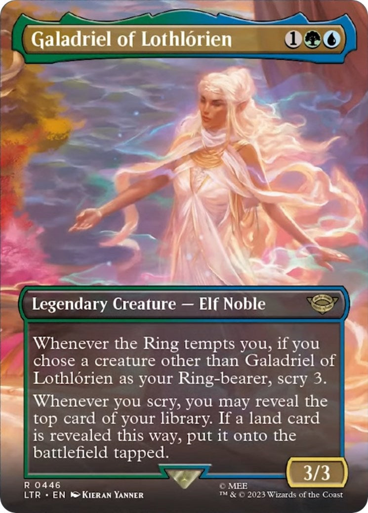 Galadriel of Lothlorien (Borderless Alternate Art) [The Lord of the Rings: Tales of Middle-Earth] | Card Merchant Takapuna