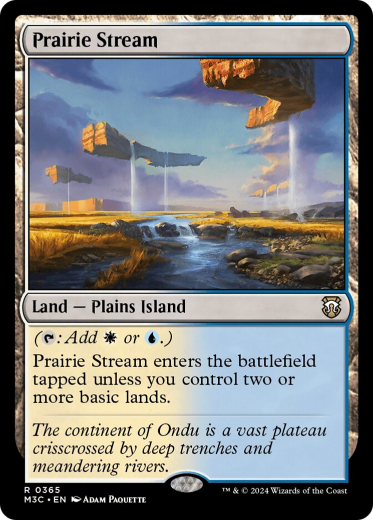 Prairie Stream (Ripple Foil) [Modern Horizons 3 Commander] | Card Merchant Takapuna