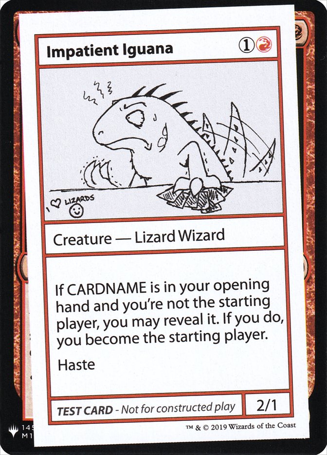 Impatient Iguana [Mystery Booster Playtest Cards] | Card Merchant Takapuna