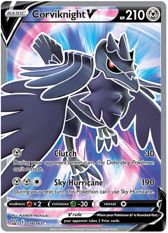 Corviknight V (156/163) [Sword & Shield: Battle Styles] | Card Merchant Takapuna