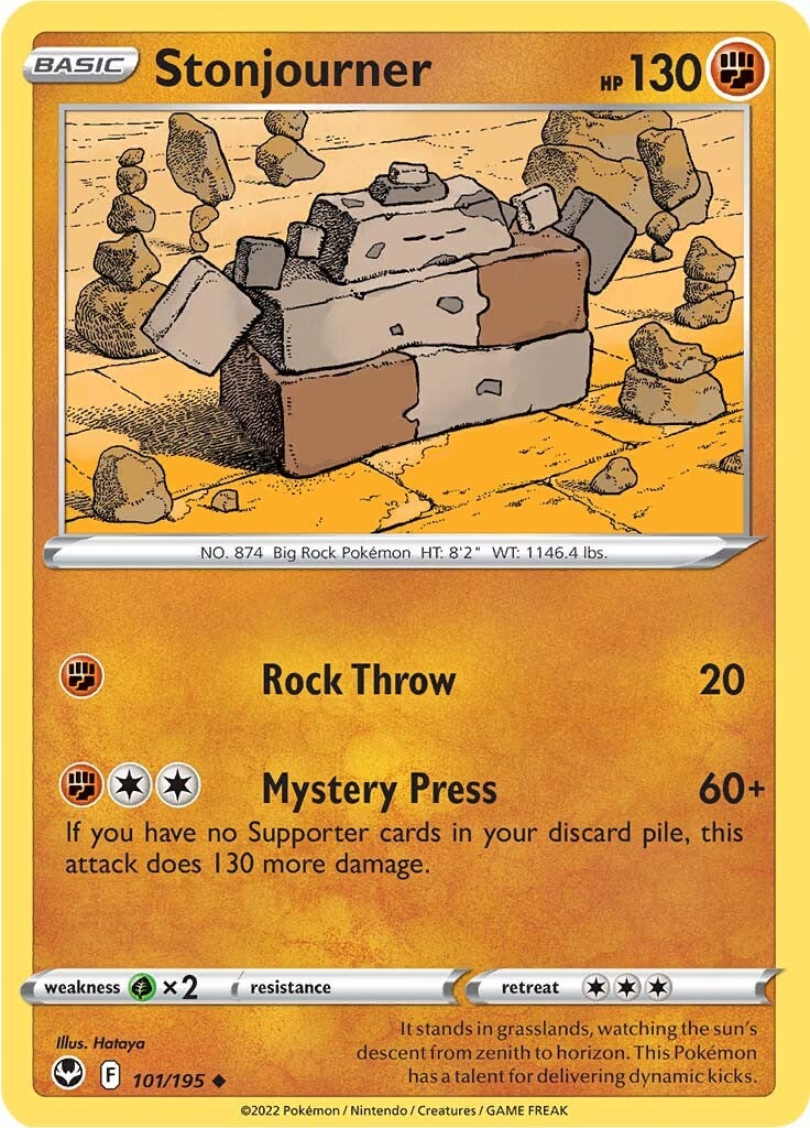 Stonjourner (101/195) [Sword & Shield: Silver Tempest] | Card Merchant Takapuna