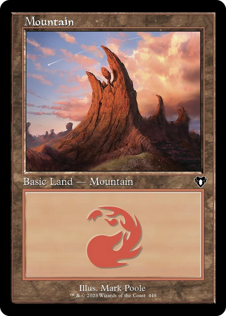 Mountain (448) (Retro) [Commander Masters] | Card Merchant Takapuna