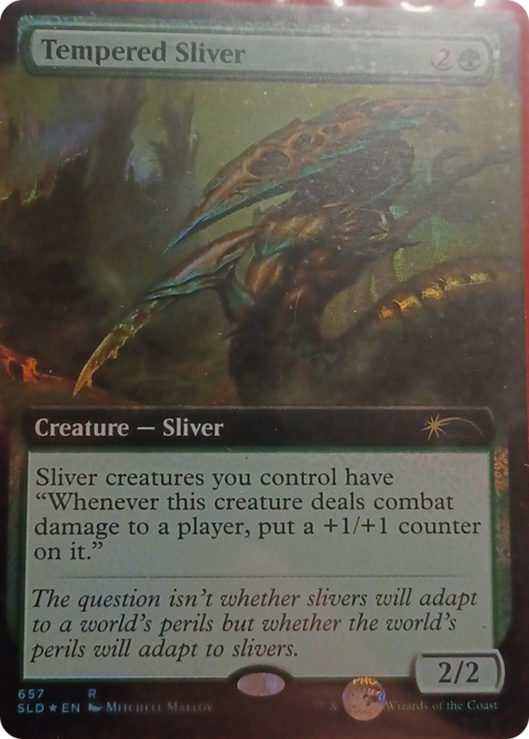 Tempered Sliver (Extended Art) [Secret Lair Drop Promos] | Card Merchant Takapuna