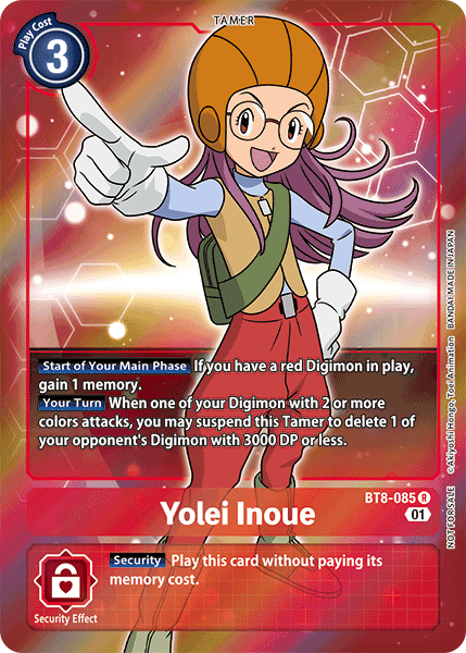 Yolei Inoue [BT8-085] (Alternative Art - Box Topper) [New Awakening] | Card Merchant Takapuna