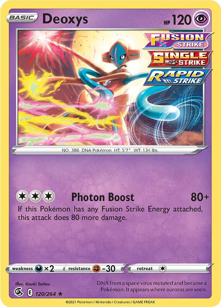 Deoxys (120/264) [Sword & Shield: Fusion Strike] | Card Merchant Takapuna