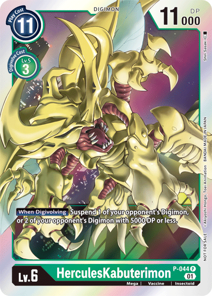 HerculesKabuterimon [P-044] [Promotional Cards] | Card Merchant Takapuna