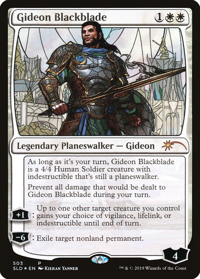 Gideon Blackblade (Stained Glass) [Secret Lair Drop Promos] | Card Merchant Takapuna