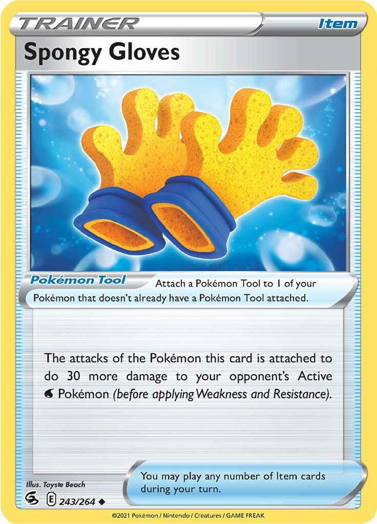 Spongy Gloves (243/264) [Sword & Shield: Fusion Strike] | Card Merchant Takapuna