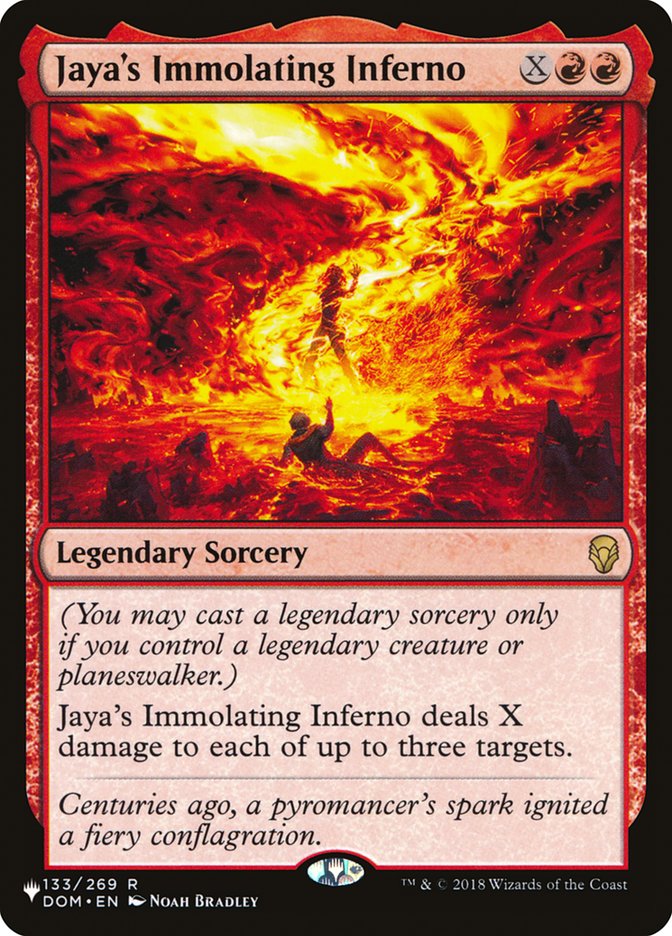 Jaya's Immolating Inferno [The List] | Card Merchant Takapuna