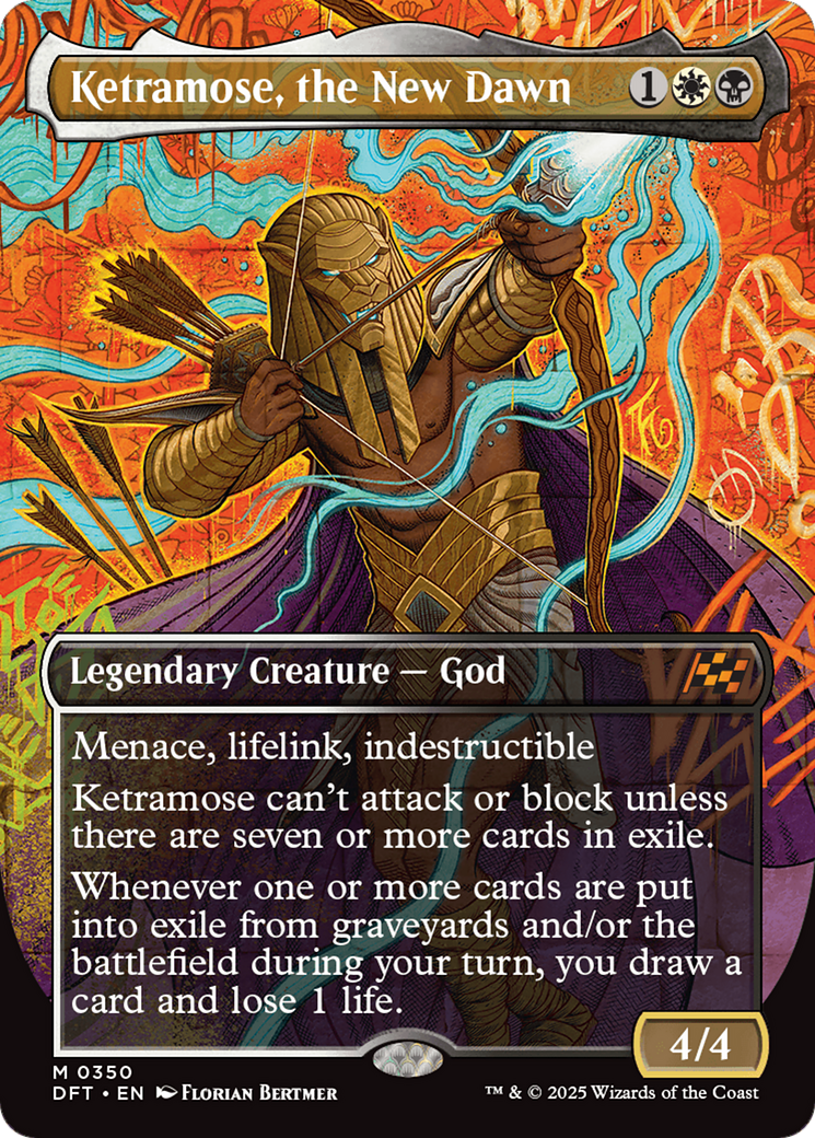 Ketramose, the New Dawn (Borderless) [Aetherdrift] | Card Merchant Takapuna