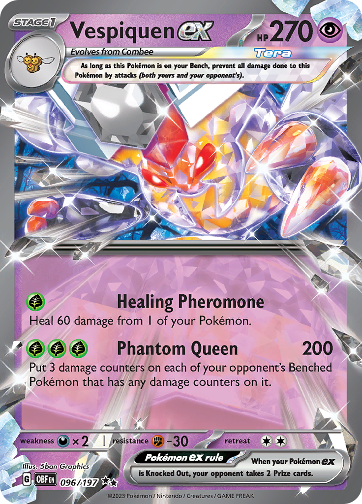 Vespiquen ex (096/197) [Scarlet & Violet: Obsidian Flames] | Card Merchant Takapuna