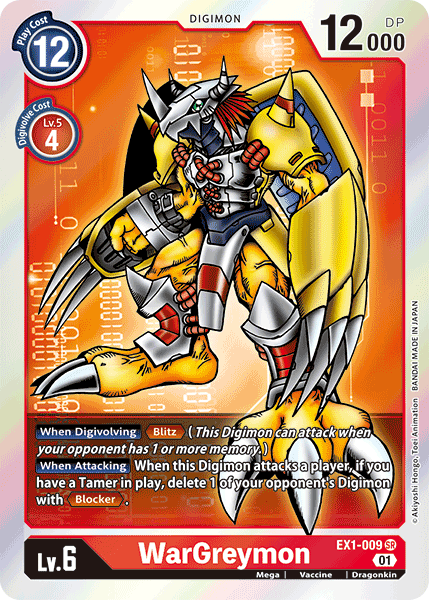 WarGreymon [EX1-009] [Classic Collection] | Card Merchant Takapuna