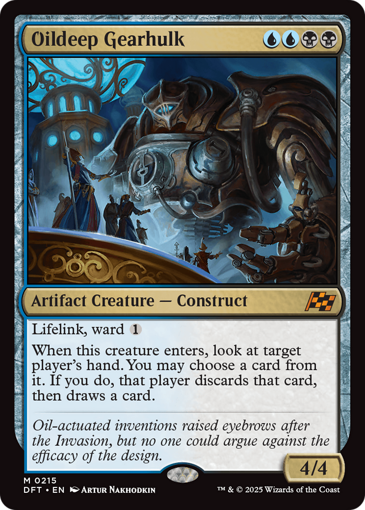 Oildeep Gearhulk [Aetherdrift] | Card Merchant Takapuna