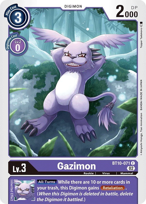 Gazimon [BT10-071] [Xros Encounter] | Card Merchant Takapuna