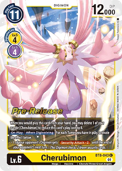 Cherubimon [BT8-043] [New Awakening Pre-Release Cards] | Card Merchant Takapuna