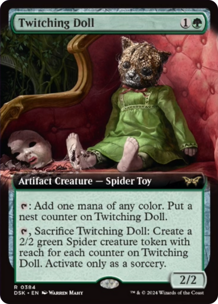 Twitching Doll (Extended Art) [Duskmourn: House of Horror] | Card Merchant Takapuna