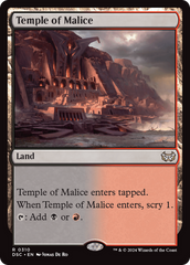 Temple of Malice [Duskmourn: House of Horror Commander] | Card Merchant Takapuna