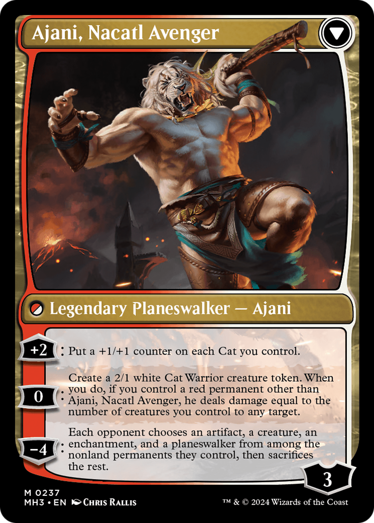 Ajani, Nacatl Pariah // Ajani, Nacatl Avenger [Modern Horizons 3] | Card Merchant Takapuna