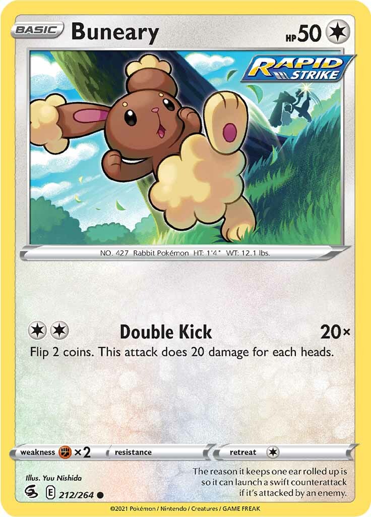 Buneary (212/264) [Sword & Shield: Fusion Strike] | Card Merchant Takapuna