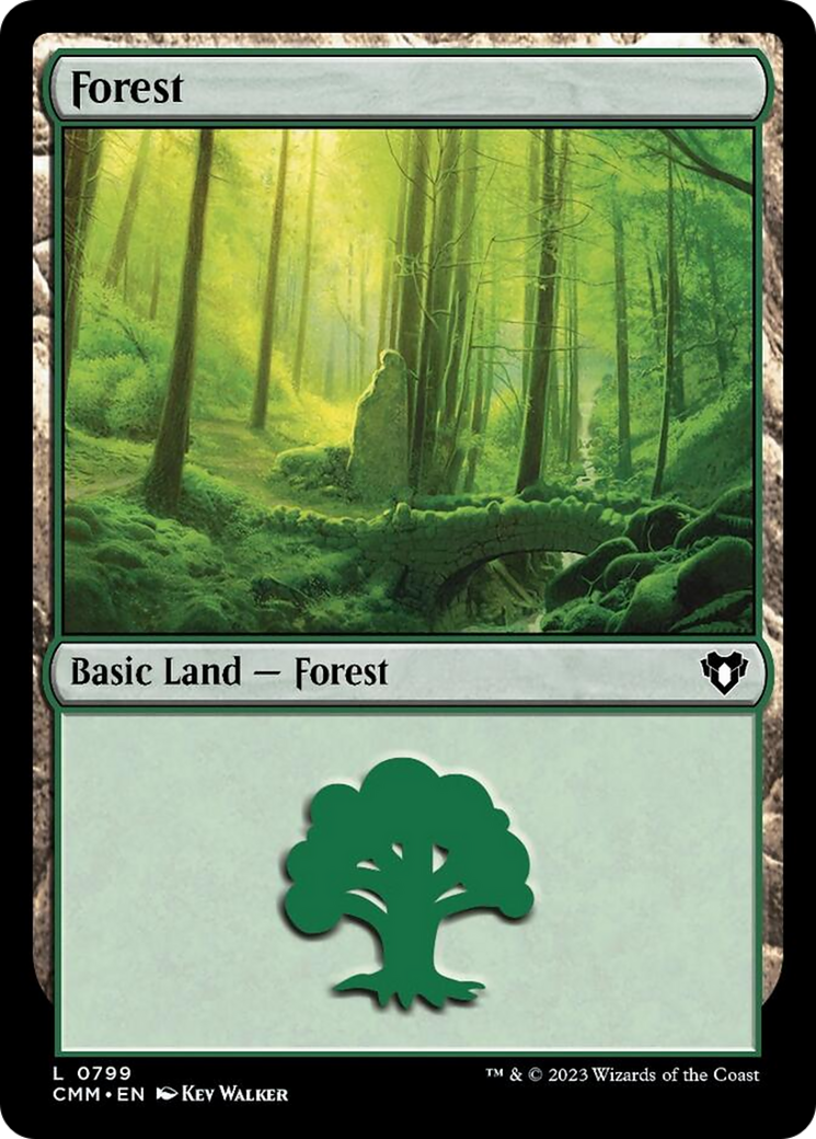 Forest (799) [Commander Masters] | Card Merchant Takapuna