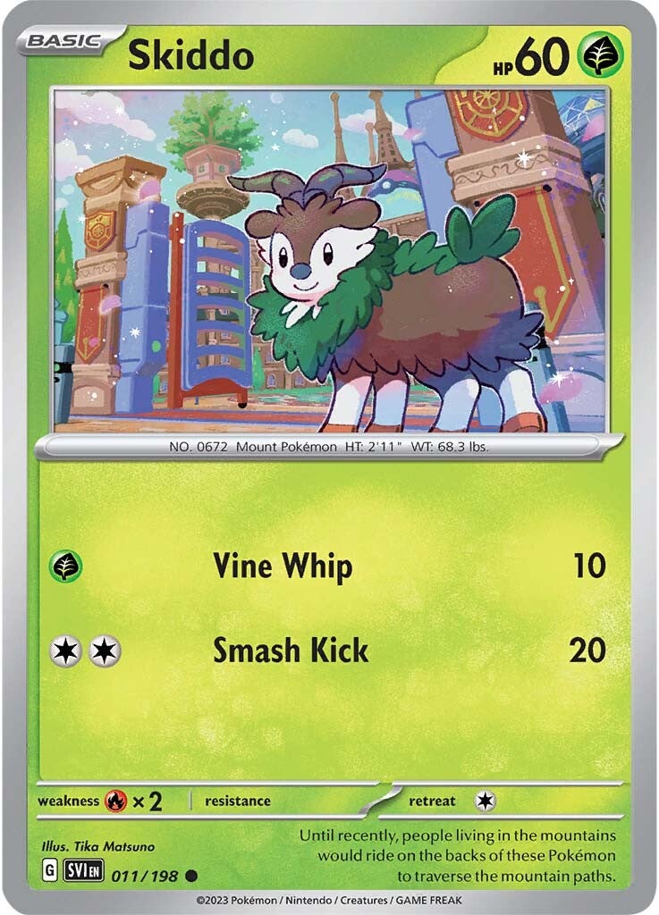 Skiddo (011/198) [Scarlet & Violet: Base Set] | Card Merchant Takapuna