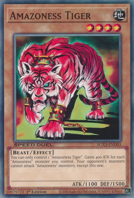 Amazoness Tiger [SGX3-END03] Common | Card Merchant Takapuna