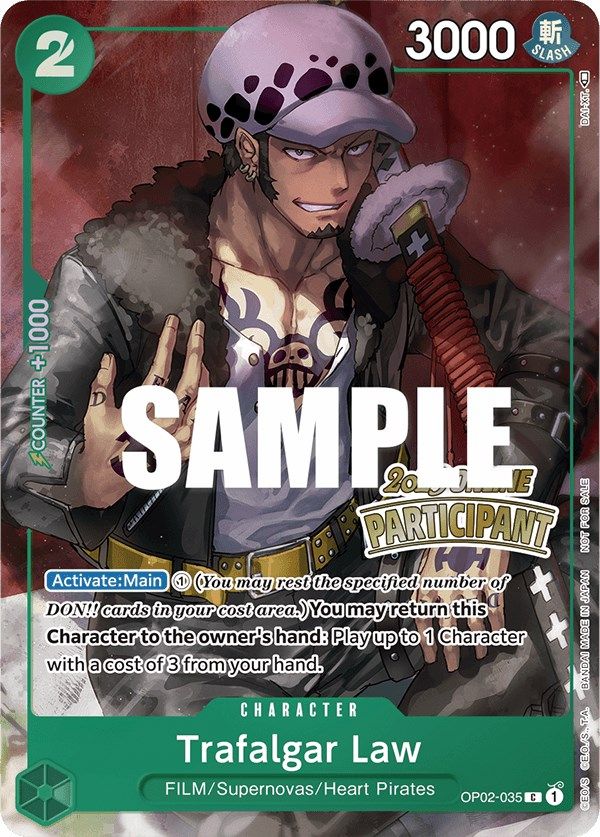 Trafalgar Law (Online Regional 2023) [Participant] [One Piece Promotion Cards] | Card Merchant Takapuna