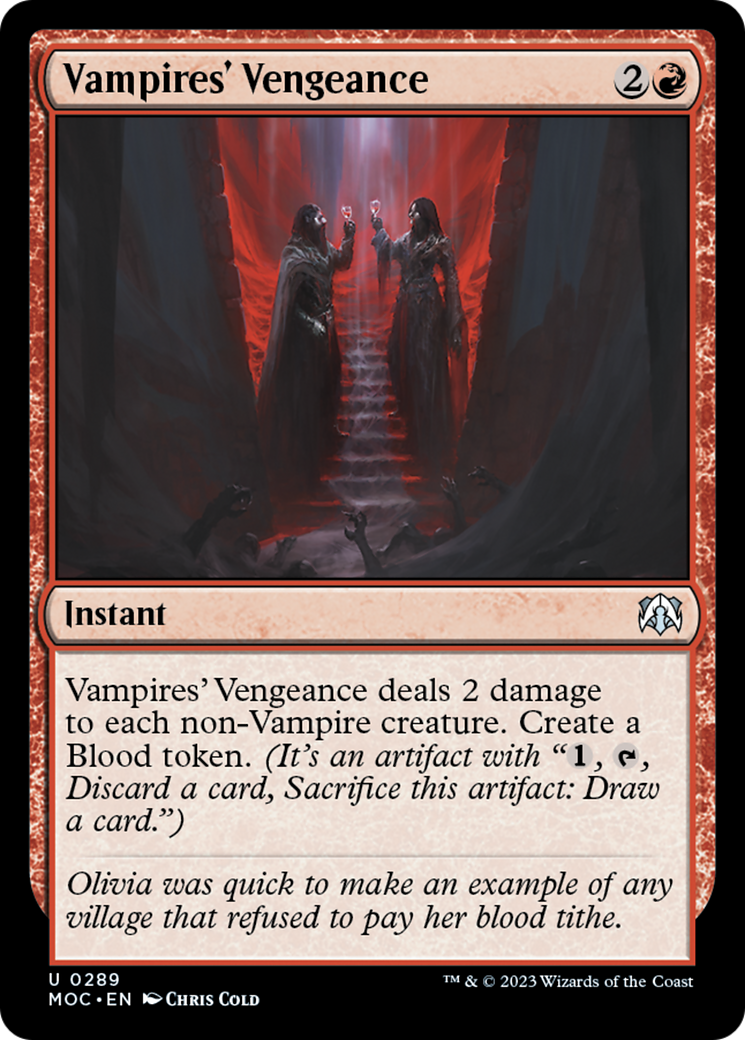 Vampires' Vengeance [March of the Machine Commander] | Card Merchant Takapuna