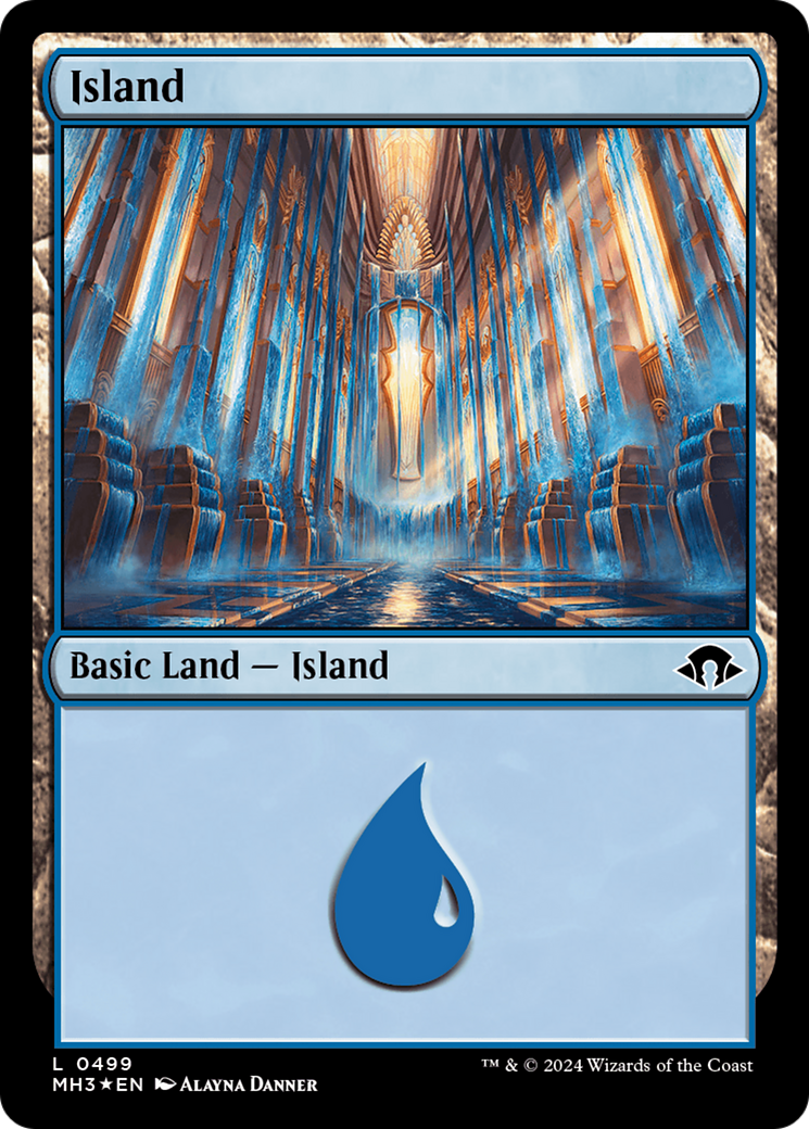 Island (0499) (Ripple Foil) [Modern Horizons 3] | Card Merchant Takapuna