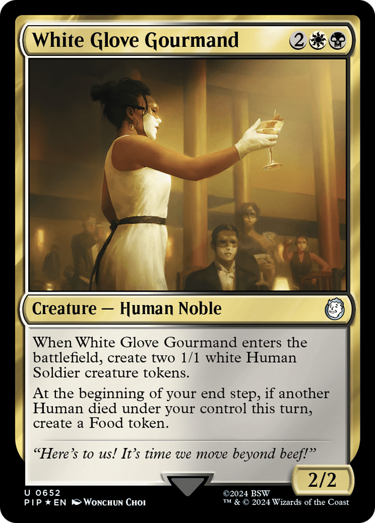 White Glove Gourmand (Surge Foil) [Fallout] | Card Merchant Takapuna