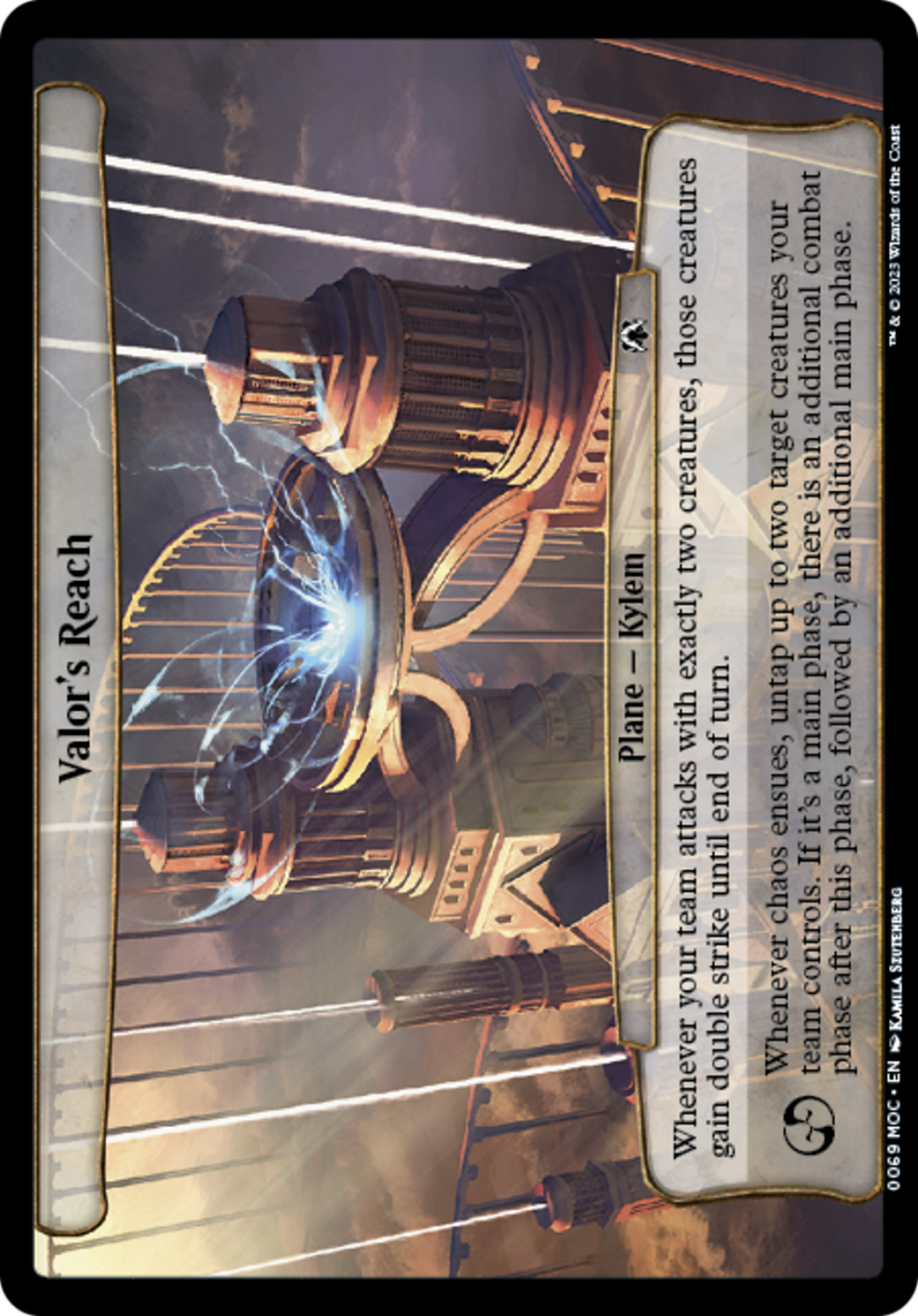 Valor's Reach [March of the Machine Commander] | Card Merchant Takapuna